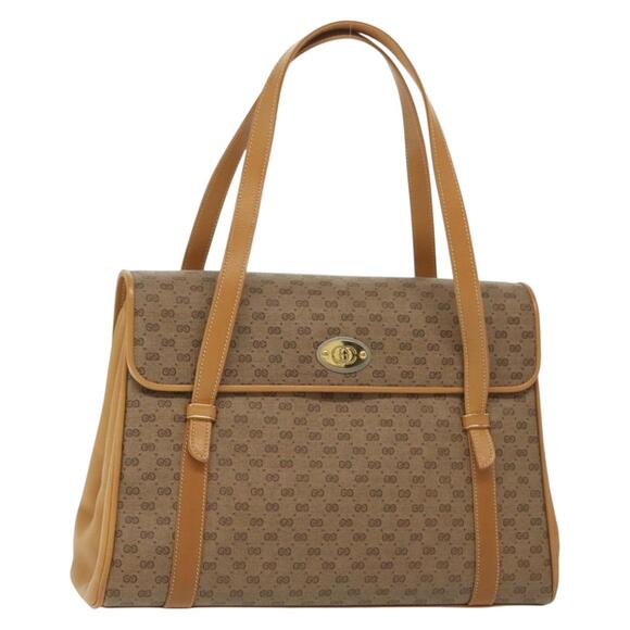 GUCCI Micro GG Supreme Hand Bag Pvc Beige Gold 000 46 000 46 - Picture 1 of 16